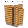 srub - zakončení rovné