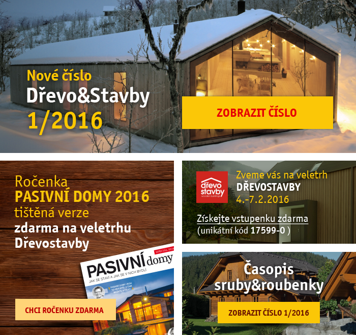 Časopis dřevo&stavby 1/2016