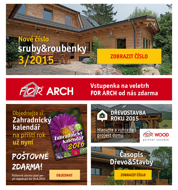 Časopis sruby&roubenky 3/2015