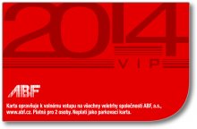 5x VIP karta pro dvě osoby na všechny veletrhy pořádané firmou ABF v roce 2016
