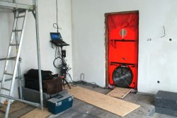 Blower door test