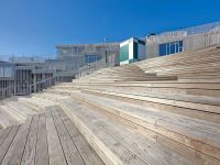 termojasanová terasa - oleje bez pigmentu nechají terasu stříbrně zešednout jasan