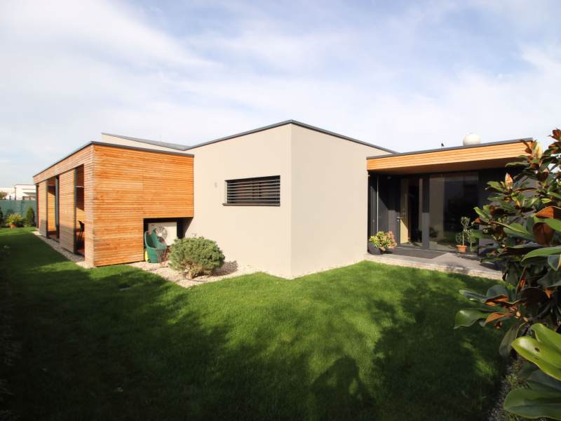 exteriér dřevostavby