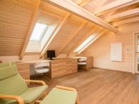 interiér dřevostavba z masivu