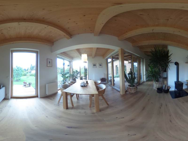 Projděte se interiérem dřevostavby pomocí 360° fotografie a vyhrajte časopis!
