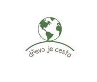 bílé logo dřevo je cesta