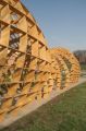 Dřevěná instalace Pasáž na universitě v Ohiu