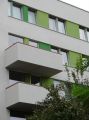 Pasivní dřevostavba bytového domu v Drážďanech - balkony