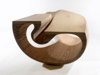 Erosion II Low Table. Edition of 12  2 Artists Proofs.Olive Ash and Rippled Ash.2011