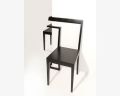 Dřevěná židle Hörnstol od designéra Antona Björsiga