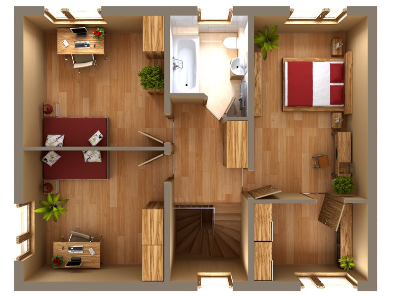 OPEN 140 3D poschodí