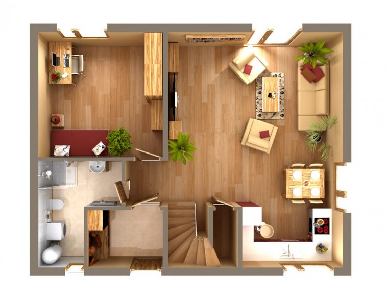 OPEN 140 3D přízemí