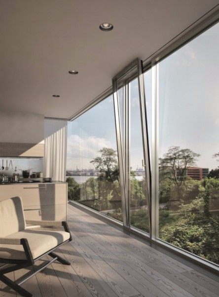 Schüco FWS 60 CV image obyvak - kuchyne