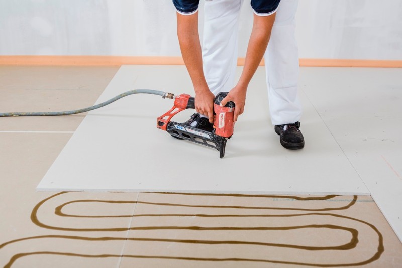 postup realizace suché podlahy 09