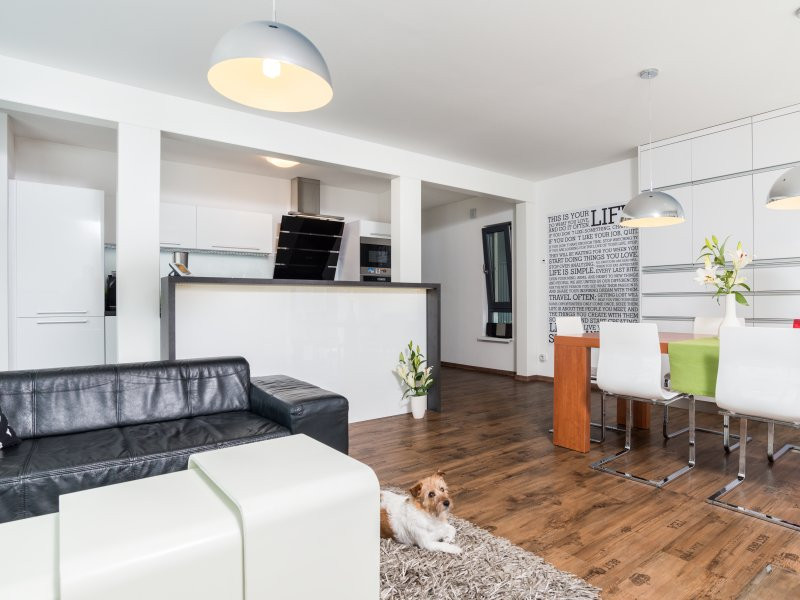 dřevostavba montovaný interiér kuchyně