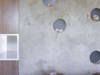 interiér dřevo a beton