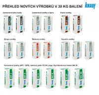 Nová 30KG balení Knauf přehled