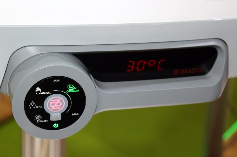 bojler ovládací panel