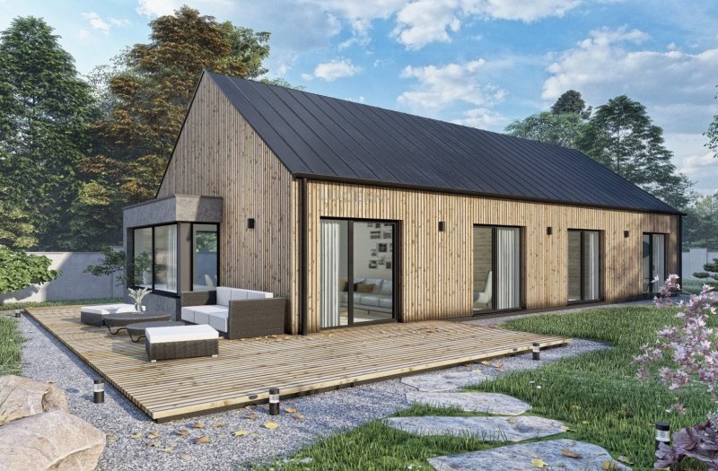 DrevoaStavby.cz | Nejprodávanější dřevostavba na klíč LUCERN 127