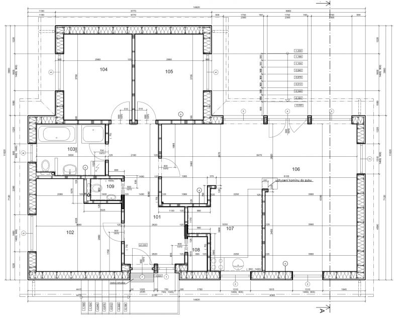 DrevoaStavby.cz | DBH Dřevostavby s.r.o. (typová dřevostavba Abril-půdorys)