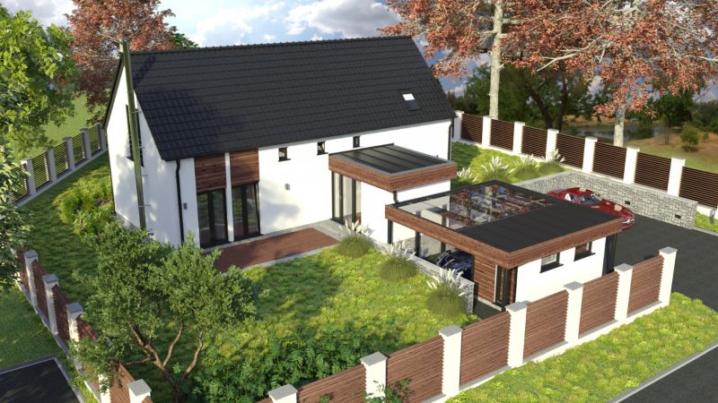 DrevoaStavby.cz | DBH dřevostavby s.r.o. (individuální dřevostavba Brozany)