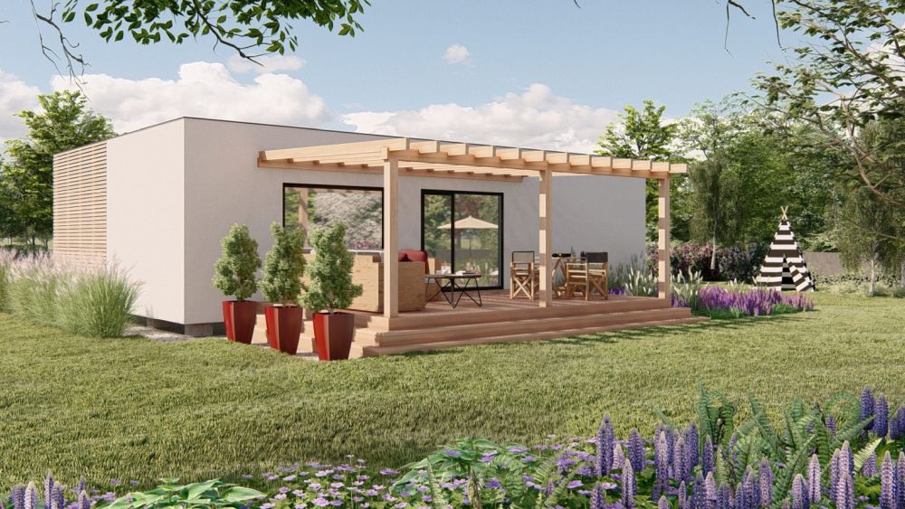 DrevoaStavby.cz | Úsporné bydlení | Modulová dřevostavba 2M