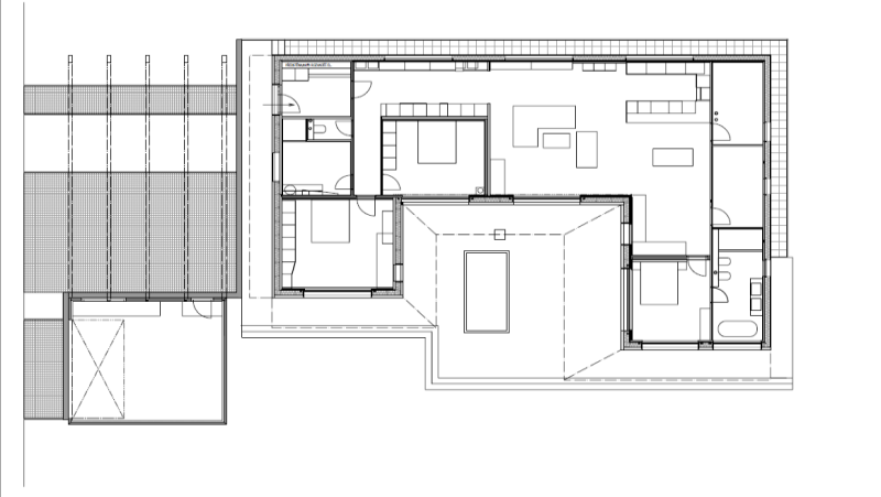 DrevoaStavby.cz  Evoluční prototyp – Moderní dřevostavba z CLT panelů NOVATOP půdorys