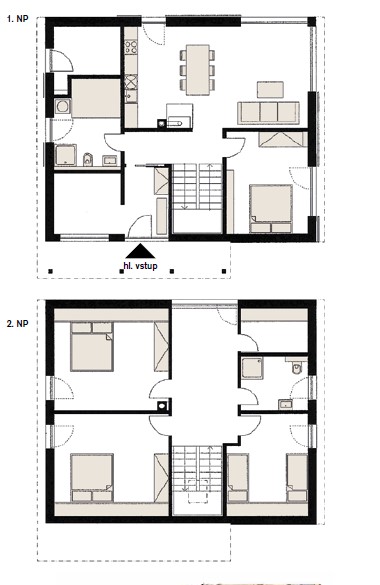 DrevoaStavby.cz Krkonošská dřevostavba s modřínovým obložením VEXTA DrevoaStavby.cz Krkonošská dřevostavba s modřínovým obložením VEXTA_půdorys