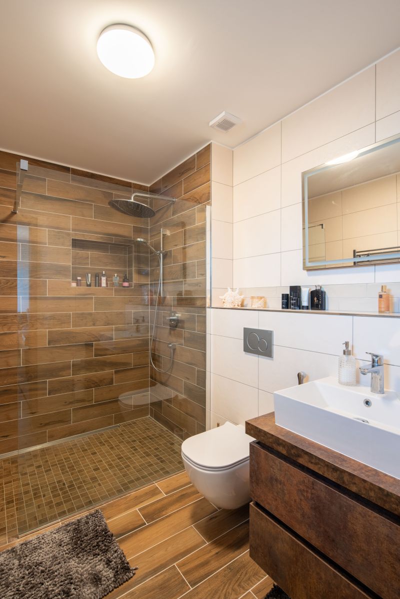 DrevoaStavby.cz Elegantní dřevostavba na kouzelném místě s geniem loci DrevoaStavby.cz Elegantní dřevostavba  na kouzelném místě s geniem loci koupelna