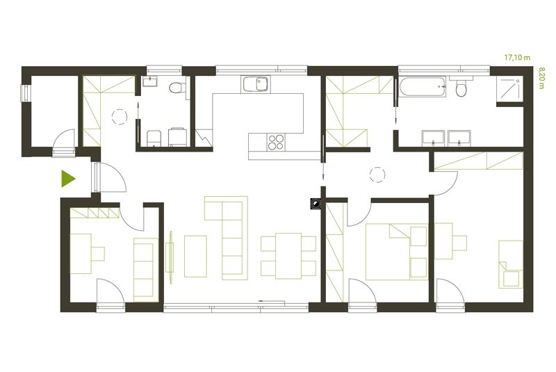 DrevoaStavby.cz Atypický projekt přízemní dřevostavby DrevoaStavby.cz Atypický projekt přízemní dřevostavby