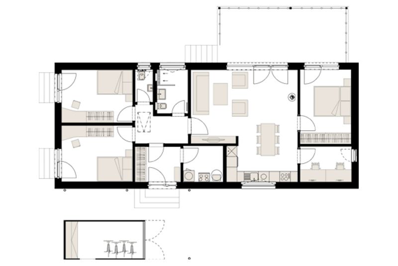 DrevoaStavby.cz | Přízemní venkovská dřevostavba PENATUS