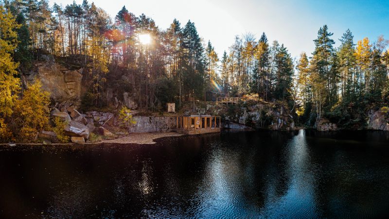 DrevoaStavby.cz | Hidden Retreat – dřevěný domek se saunou
