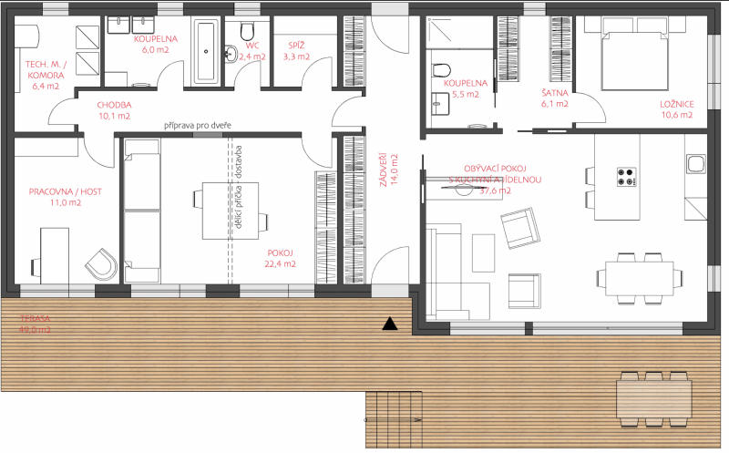 DrevoaStavby.cz Realizace individuální dřevostavby LUCERN Kutná Hora DrevoaStavby.cz Realizace individuální dřevostavby LUCERN Kutná Hora_půdorys