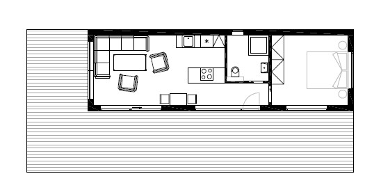 DrevoaStavby.cz Modulární tiny houses Eko modular_půdorys