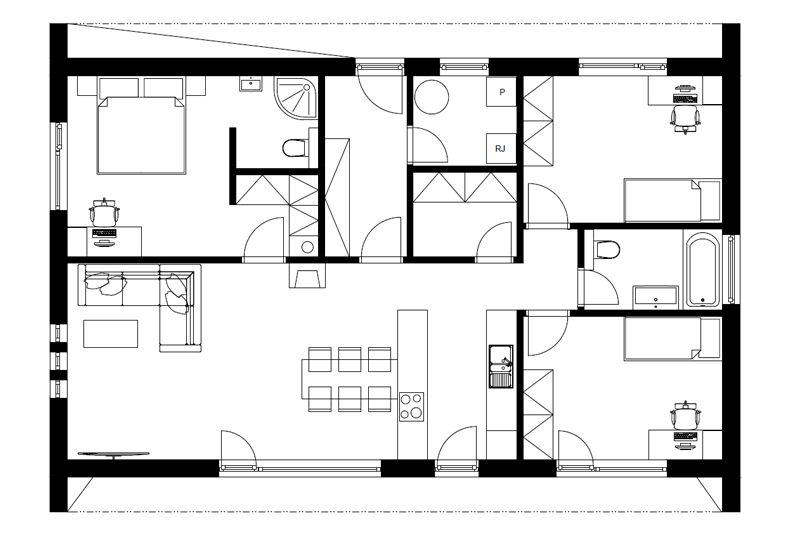 Prostorná a pohodlná typová dřevostavba LIGHT 03