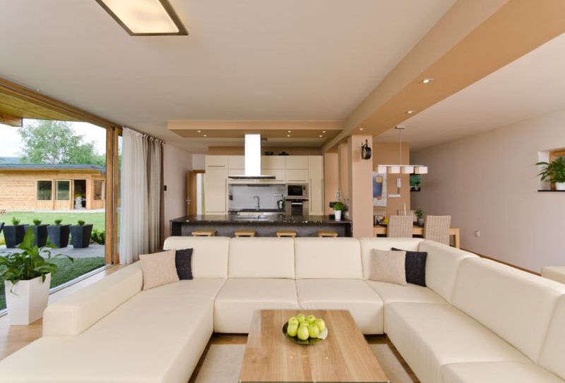 DrevoaStavby.cz | Moderní přízemní dřevostavba s fasádou z modřínu