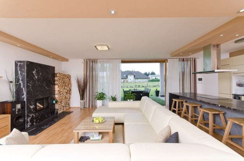 DrevoaStavby.cz | Moderní přízemní dřevostavba s fasádou z modřínu