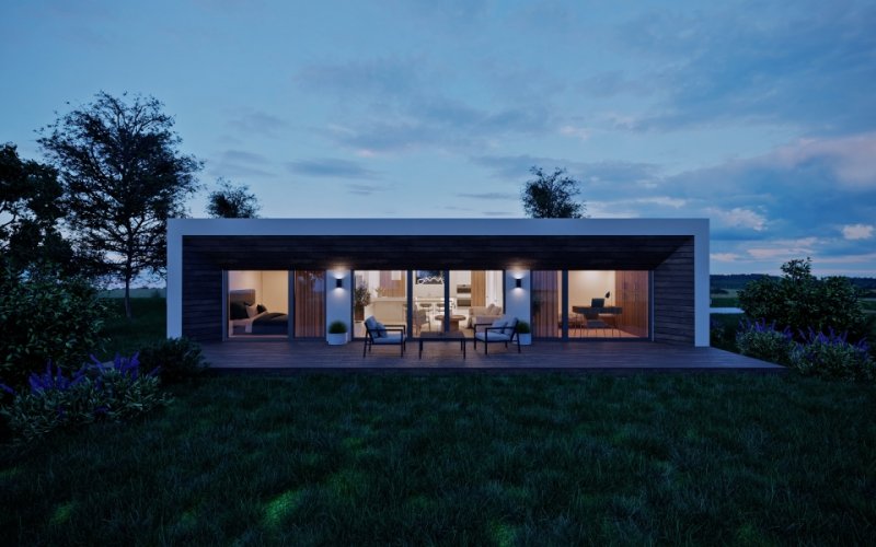 DrevoaStavby.cz | Typový dřevostavba LIGHT 03 Goopan Maverick Delta s.r.o.