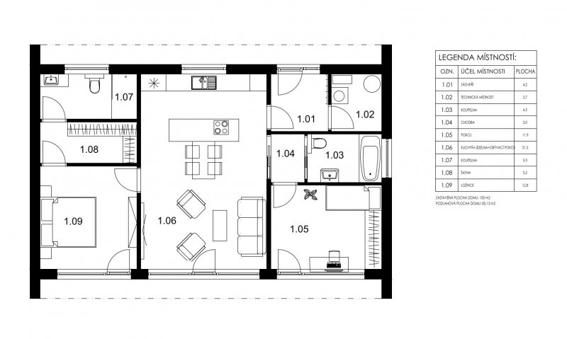 DrevoaStavby.cz | Typový dřevostavba LIGHT 03 Goopan Maverick Delta s.r.o.