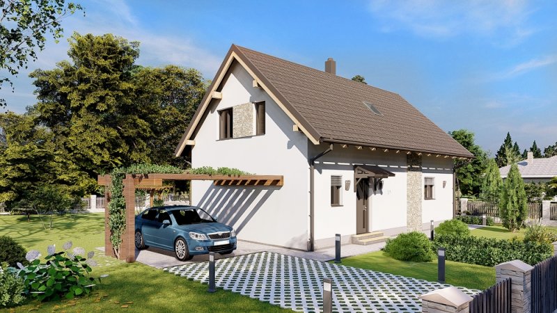 DrevoaStavby.cz | NEMA dřevostavby typový dům Family