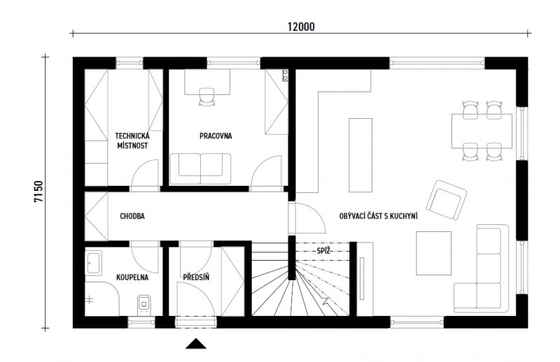DrevoaStavby.cz | NEMA dřevostavby typový dům Family