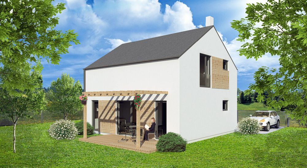 DrevoaStavby.cz | NIDO WOOD (Dvoupodlažní dům D)