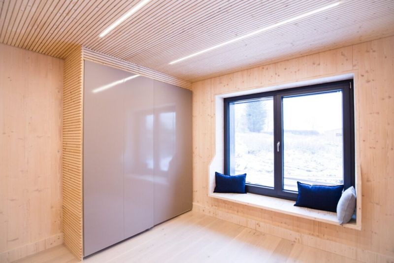 DrevoaStavby.cz Nejtěsnější dům Velké Británie z CLT panelů NOVATOP 4