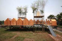 Budovy z živého bambusu naučily děti v čínském Wuhanu porozumět přírodě