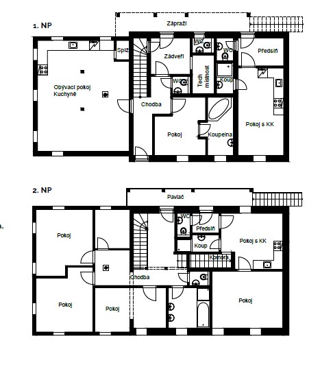 DrevoaStavby.cz Hrázděná roubenka Roubenky Střihavka DrevoaStavby.cz Hrázděná roubenka Roubenky Střihavka_PŮDORYSY