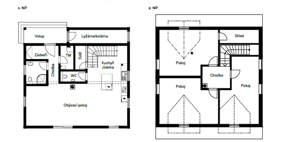 DrevoaStavby.cz Moderní dřevěná chalupa KONTIO