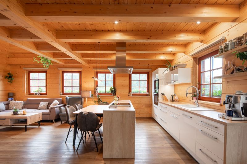 DrevoaStavby.cz Roubenka na louce, kde srnky dávají dobrou noc obývací prostor