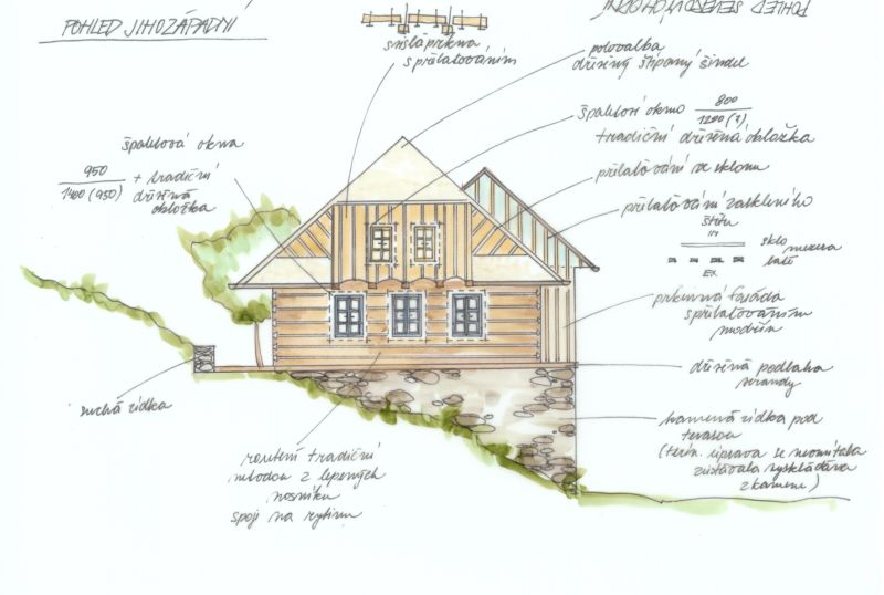 DrevoaStavby.cz | Rekonstrukce krkonošské hájenky