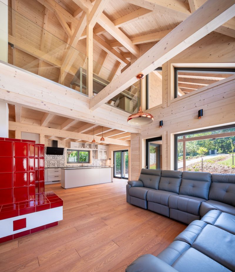 Moderní roubenka na Olomoucku WOOD-LIFE Moderní roubenka na Olomoucku WOOD-LIFE