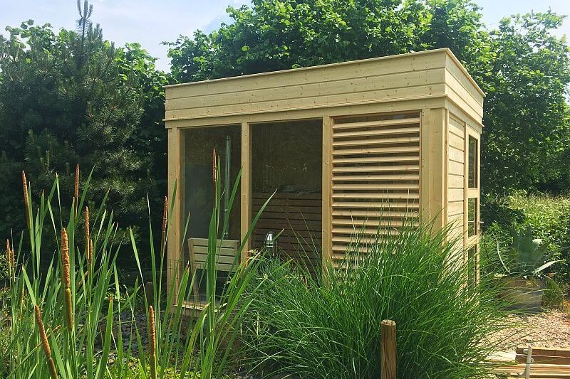 DrevoaStavby-Hlavní výhra Dřevostavba roku 2021 zahradní sauna CUBE